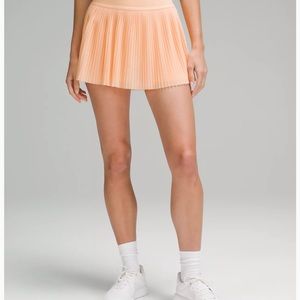 Mesh Pleats Mid-Rise Mini Tennis Skirt